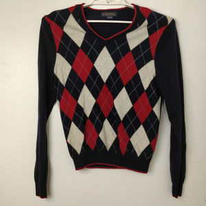 Brooks Brothers Mens 100% Merino Wool V-Neck Sweat